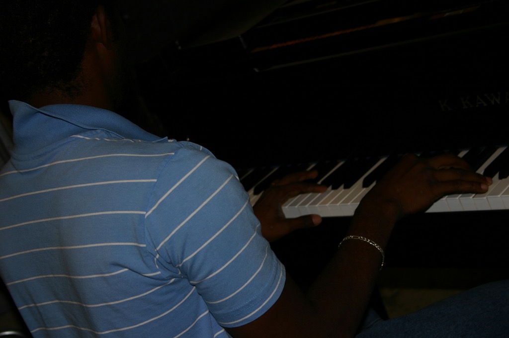 Jean on piano